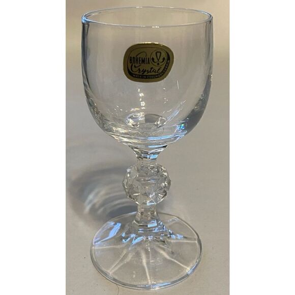 Bohemia Crystal Set Of 4 NIB Vintage Cordial 2.5 OZ Liquor Glasses Claud… - Picture 2 of 7